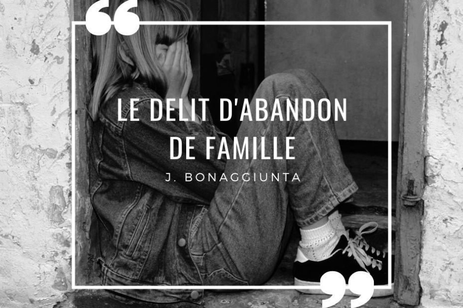 Le délit d'abandon de famille